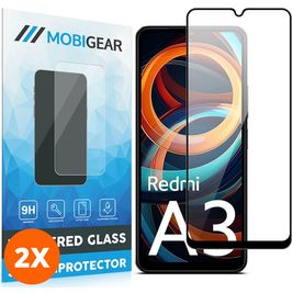 Mobigear Premium Xiaomi Redmi A3 Glazen Screenprotector - Case Friendly (2-Pack)