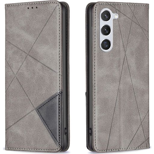 Mobigear Rhombus Slim Samsung Galaxy S24 Hoesje Bookcase - Grijs