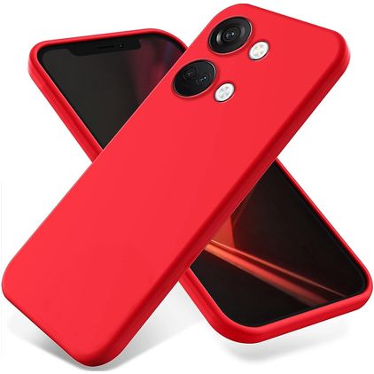 Mobigear Colors OnePlus Nord 3 Hoesje Flexibel TPU Backcover - Rood