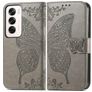 Mobigear Butterfly OPPO Reno 12 Pro Hoesje Bookcase Portemonnee - Grijs