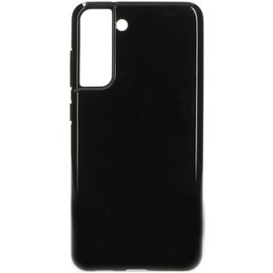 Mobiparts Classic Samsung Galaxy S21 FE Hoesje Flexibel TPU Backcover - Zwart