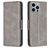 Mobigear Excellent iPhone 15 Pro Max Hoesje Bookcase Portemonnee - Grijs
