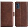 Mobigear Slim Magnet Motorola Moto E32 Hoesje Bookcase Portemonnee - Bruin