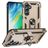 Mobigear Armor ring Samsung Galaxy S24 FE Hoesje Hardcase Backcover Shockproof met Ringhouder - Goud