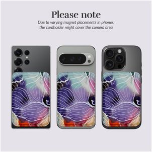 MIO Pasjeshouder - 3 Pasjes - MagSafe Compatible - Flowers