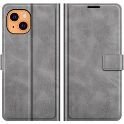 Mobigear Wallet iPhone 13 Hoesje Bookcase Portemonnee - Grijs