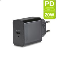Mobilize Single USB-C Oplader Power Delivery 20W - Zwart