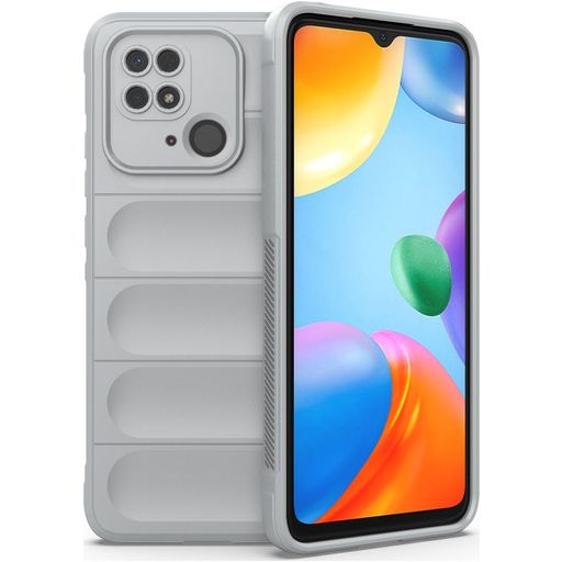 Mobigear Bumpy Xiaomi Redmi 10C Hoesje Flexibel TPU Backcover - Grijs