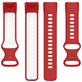 Mobigear Sport Dual Siliconen Fitbit Charge 5 Bandje Druksluiting - Wit / Rood