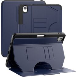 Mobigear Magnetic Folio iPad Air 11 Inch (2025) Hoes Bookcase + Stylus Houder - Marineblauw