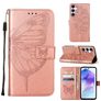 Mobigear Butterfly Samsung Galaxy A55 Hoesje Bookcase Portemonnee - Roségoud