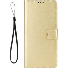 Mobigear Wallet POCO F4 GT Hoesje Bookcase Portemonnee - Goud