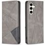 Mobigear Rhombus Slim Samsung Galaxy S23 FE Hoesje Bookcase - Grijs