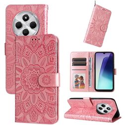 Mobigear Sunflower Xiaomi Redmi 14C Hoesje Bookcase Portemonnee - Roségoud