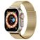 Mobigear Premium Loop Milanese Apple Watch Bandje Magneetsluiting - 49/46/45/44 mm - Goud