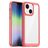Mobigear Crystal iPhone 14 Hoesje Hardcase Backcover - Transparant / Rood