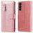 Mobigear Zipper Samsung Galaxy S23 Hoesje Bookcase Portemonnee - Roségoud