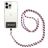 Mobigear Nylon Lanyard Universeel Telefoonkoord Verstelbaar - Wit / Rood / Groen
