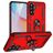 Mobigear Armor ring Samsung Galaxy A36 Hoesje Hardcase Backcover Shockproof met Ringhouder - Rood