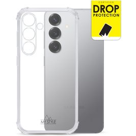 My Style Protective Flex Doorzichtig Samsung Galaxy S25 Hoesje Flexibel TPU Backcover Shockproof - Transparant