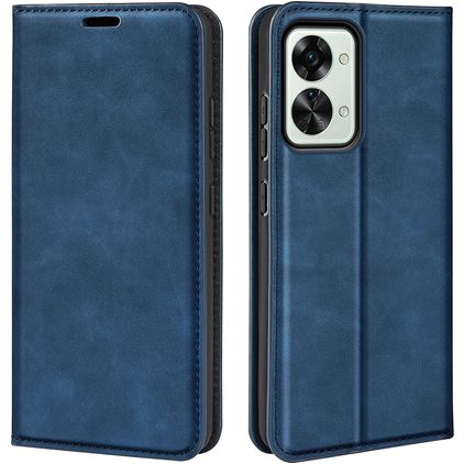 Mobigear Retro Slim OnePlus Nord 2T 5G Hoesje Bookcase Portemonnee - Blauw