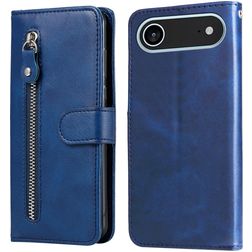Mobigear Zipper iPhone Air Hoesje Bookcase Portemonnee - Blauw