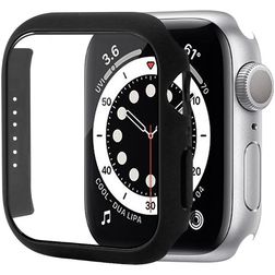 Mobigear Colors Apple Watch - 45 mm Hardcase Hoesje - Zwart