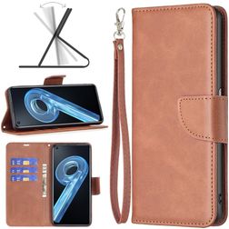 Mobigear Excellent OPPO A96 Hoesje Bookcase Portemonnee - Bruin