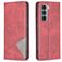 Mobigear Rhombus Slim Motorola Moto G200 5G Hoesje Bookcase - Rood