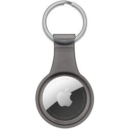 Xccess Keychain Apple AirTag Hoesje Flexibel Siliconen Sleutelhanger - Zwart