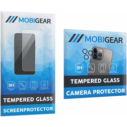 Mobigear 2in1 iPhone 12 Pro Glazen Screenprotector,Camera Protector - Case Friendly