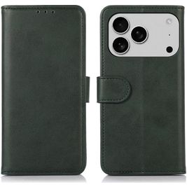 Mobigear Wallet iPhone 17 Pro Max Hoesje Bookcase Portemonnee - Groen