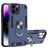 Mobigear Armor Ring iPhone 14 Pro Max Hoesje Hardcase Backcover Shockproof met Ringhouder - Blauw