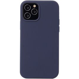 Mobigear Rubber Touch iPhone 13 Siliconen Hoesje Backcover - Donkerblauw