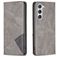 Mobigear Rhombus Slim Samsung Galaxy S24 Hoesje Bookcase - Grijs