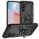 Mobigear Armor ring Samsung Galaxy A37 Hoesje Hardcase Backcover Shockproof met Ringhouder - Zwart