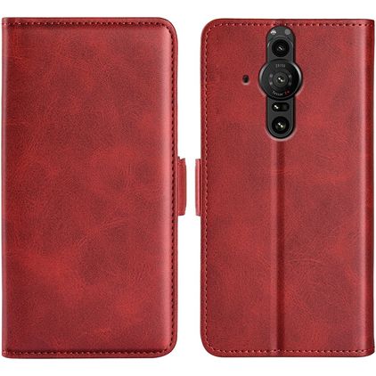 Mobigear Slim Magnet Sony Xperia Pro-I Hoesje Bookcase Portemonnee - Rood