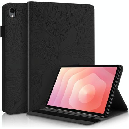 Mobigear Tree Samsung Galaxy Tab S11 Hoes Bookcase + Stylus Houder - Zwart