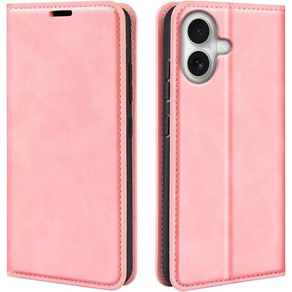 Mobigear Retro Slim iPhone 17 Hoesje Bookcase Portemonnee - Roze