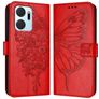 Mobigear Butterfly HONOR X7A Hoesje Bookcase Portemonnee - Rood