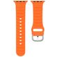 Mobigear Bumpy Siliconen Apple Watch Bandje Gespsluiting - 49/46/45/44 mm - Oranje