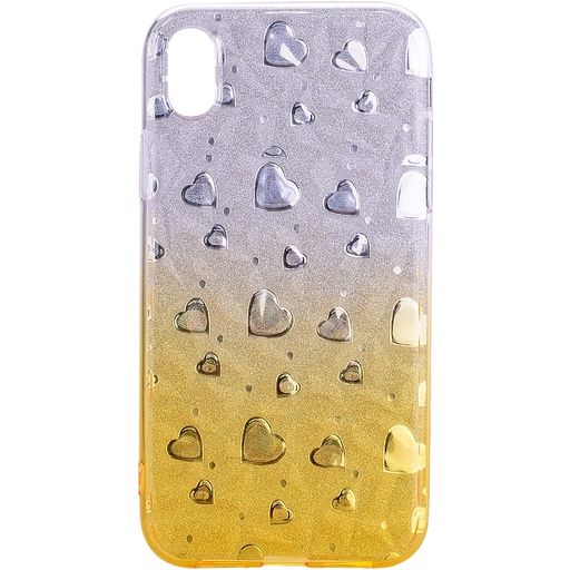 Mobigear Design iPhone XS Hoesje Flexibel TPU Backcover - Hearts
