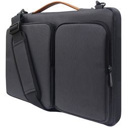 Mobigear Traveler Nylon Laptop Schoudertas 13 - 14 inch Laptoptas - Zwart