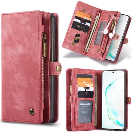 Caseme 008 Samsung Galaxy S20 Plus Hoesje Uitneembare 2in1 Bookcase Portemonnee - Rood