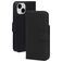 Mobiparts Wallet iPhone 15 MagSafe Hoesje Echt Leer Bookcase Portemonnee - Zwart