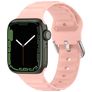 Mobigear Bumpy Siliconen Apple Watch Bandje Gespsluiting - 49/46/45/44 mm - Roze