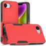Mobigear Heavy Armor iPhone 16e Hoesje Hardcase Backcover Shockproof - Rood