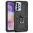 Mobigear Armor Ring Samsung Galaxy A23 Hoesje Hardcase Backcover Shockproof met Ringhouder - Zwart