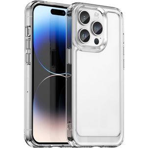 Mobigear Crystal Doorzichtig iPhone 15 Pro Hoesje Flexibel TPU Backcover - Transparant