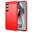 Mobigear Brushed Slim Samsung Galaxy S24 FE Hoesje Flexibel TPU Backcover - Rood
